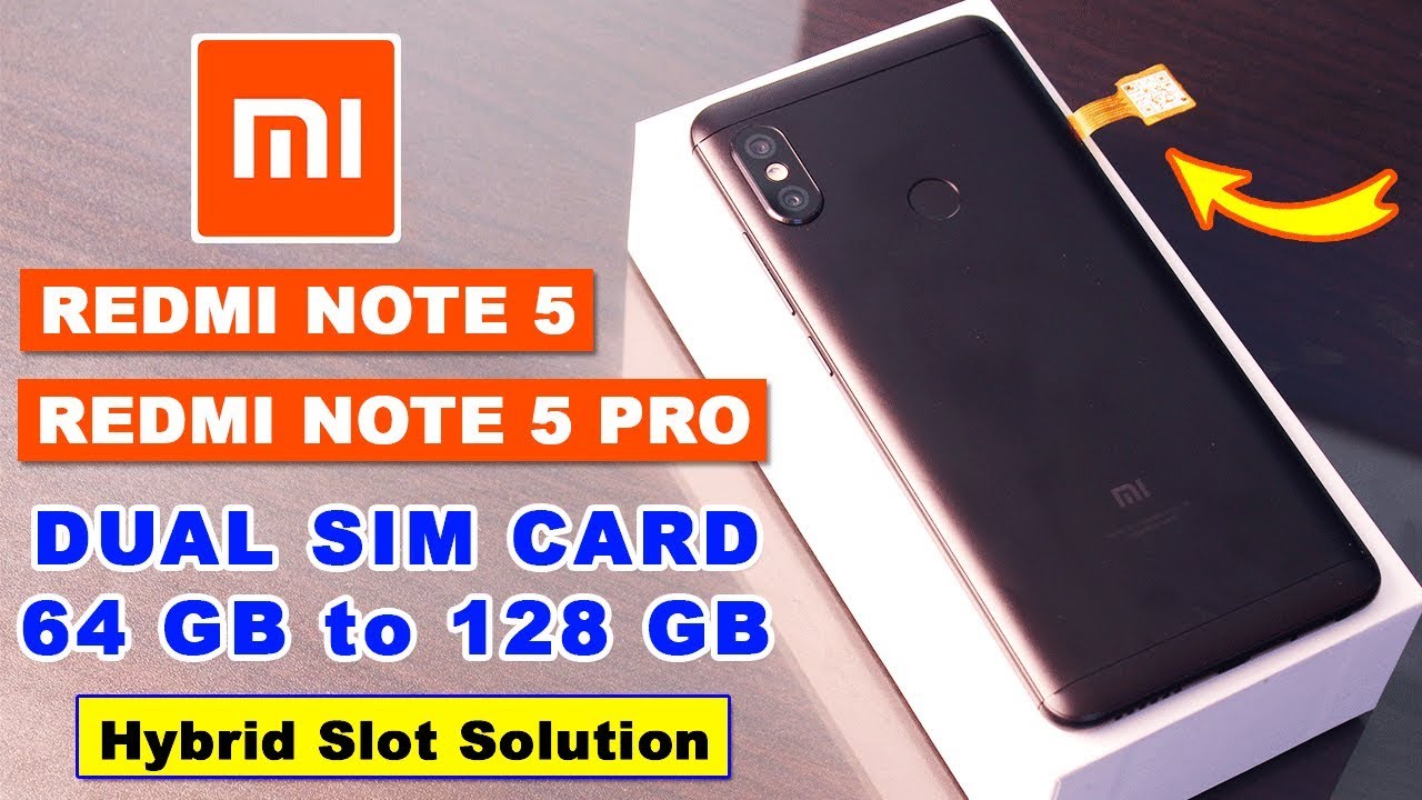 Redmi Note 5 & Redmi Note 5 Pro Dual Sim & SD card Simultaneously | Hybrid Mim Slot Solution
