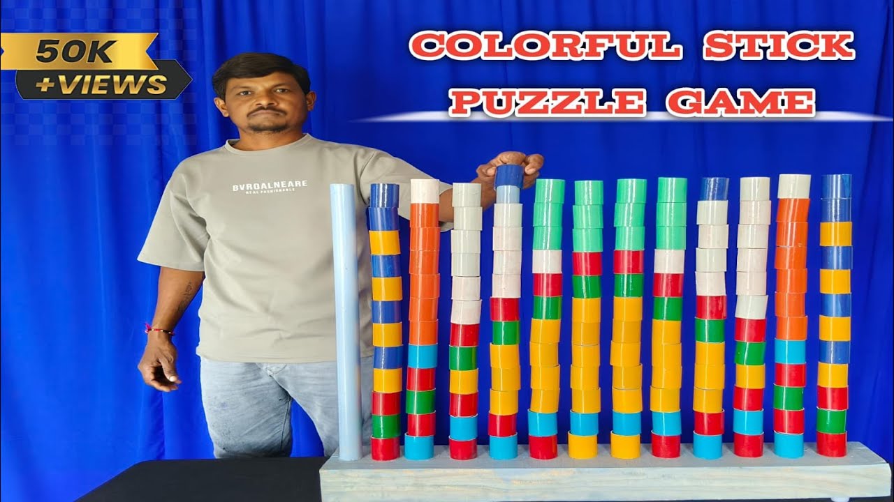 👛👛Amezing Top 10 Colours Cylinders Design Matching puzzle games Challenge videos