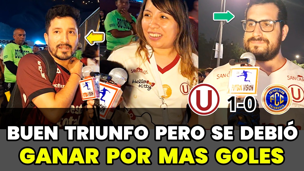 Hinchas de Universitario comentan el triunfo ante la FC Cajamarca (1-0) | Liga 1 2026