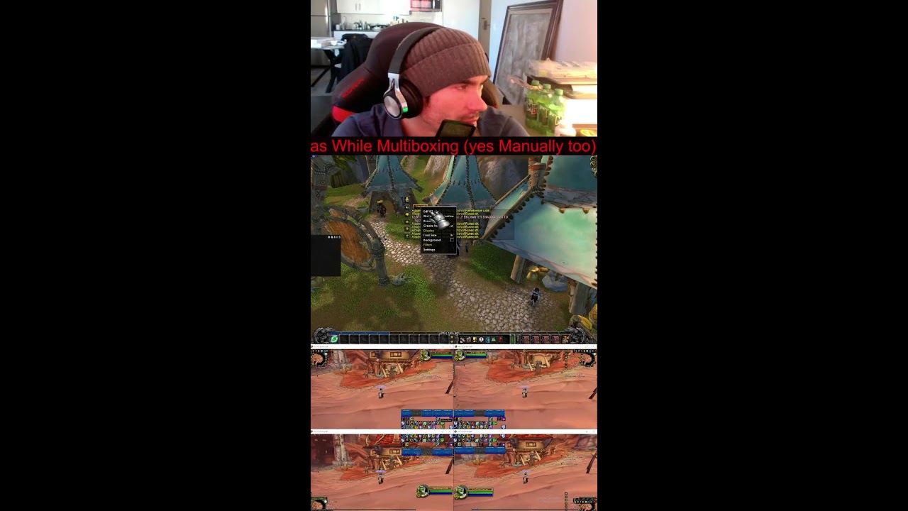 Manually Multiboxing 5 Elemental Shamans (62) | TBC! (Portrait)