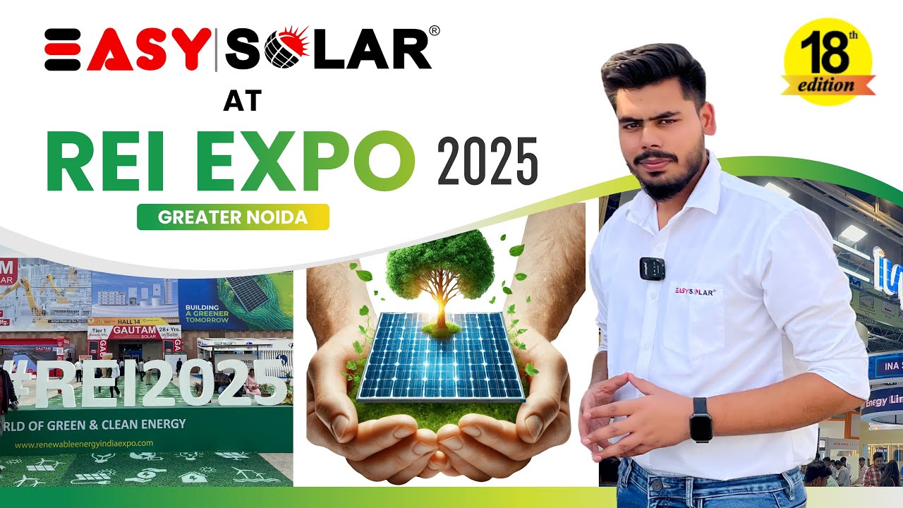 “Solar Revolution Begins ⚡ | REI Expo 2025 | Future of Renewable Energy in India 🔆” 