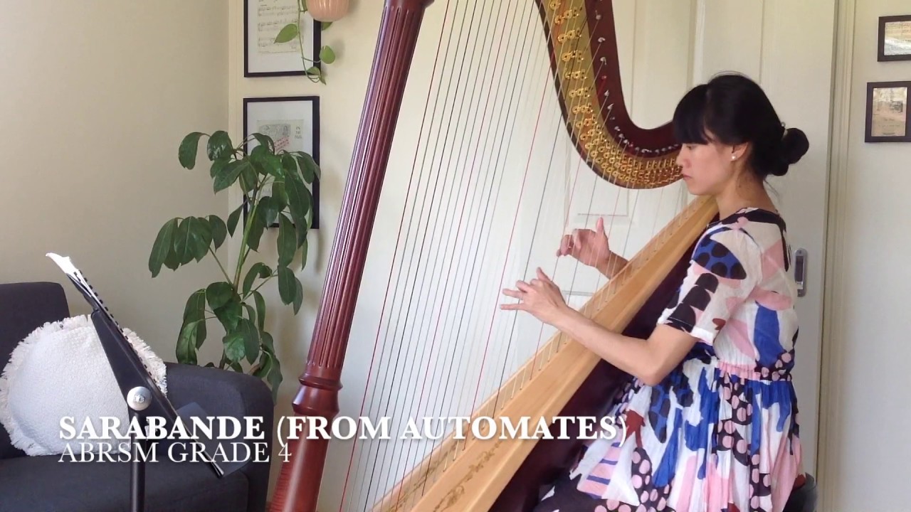 Sarabande (from Automates), Bernard Andres (ABRSM Grade 4 Harp)