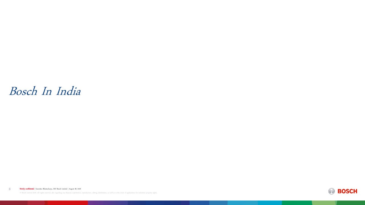 Bosch Ltd   Corporate Presentation   August 2018