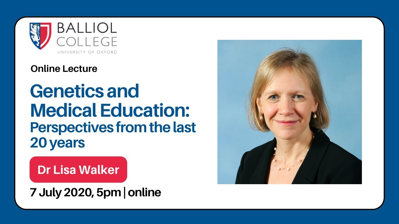 Genetics and Medical Education: Perspectives from the last 20 years - Dr Lisa Walker