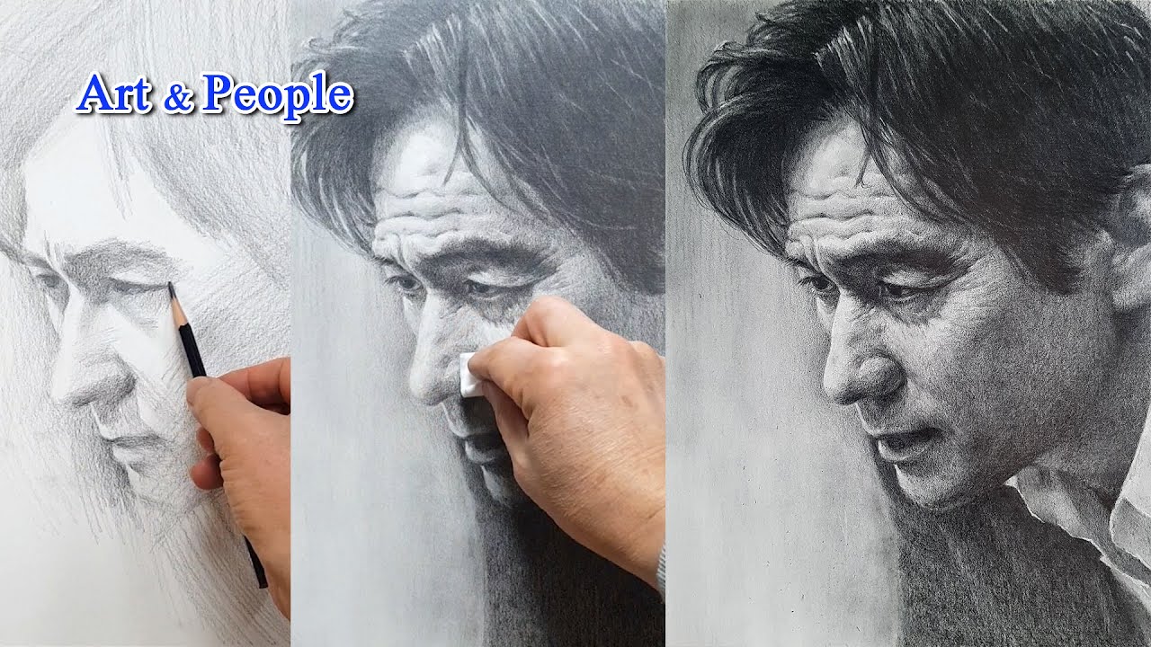 Pencil Portrait Drawing