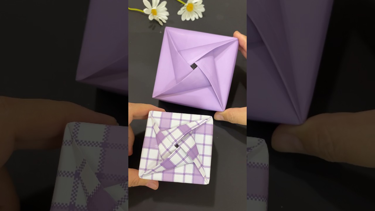 How to wrap a beautiful gift box #wrap #diy