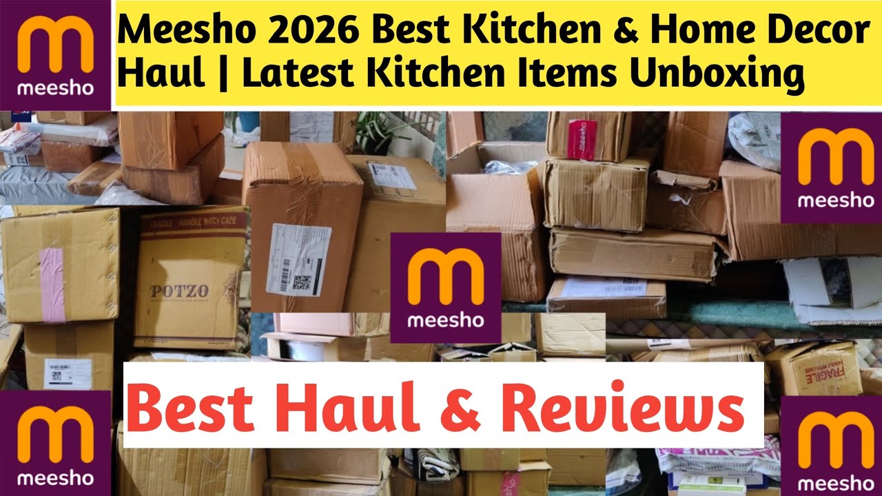 Meesho 2026 Best Kitchen & Home Decor Haul | Latest Kitchen Items Unboxing | Best Haul #meesho #sale
