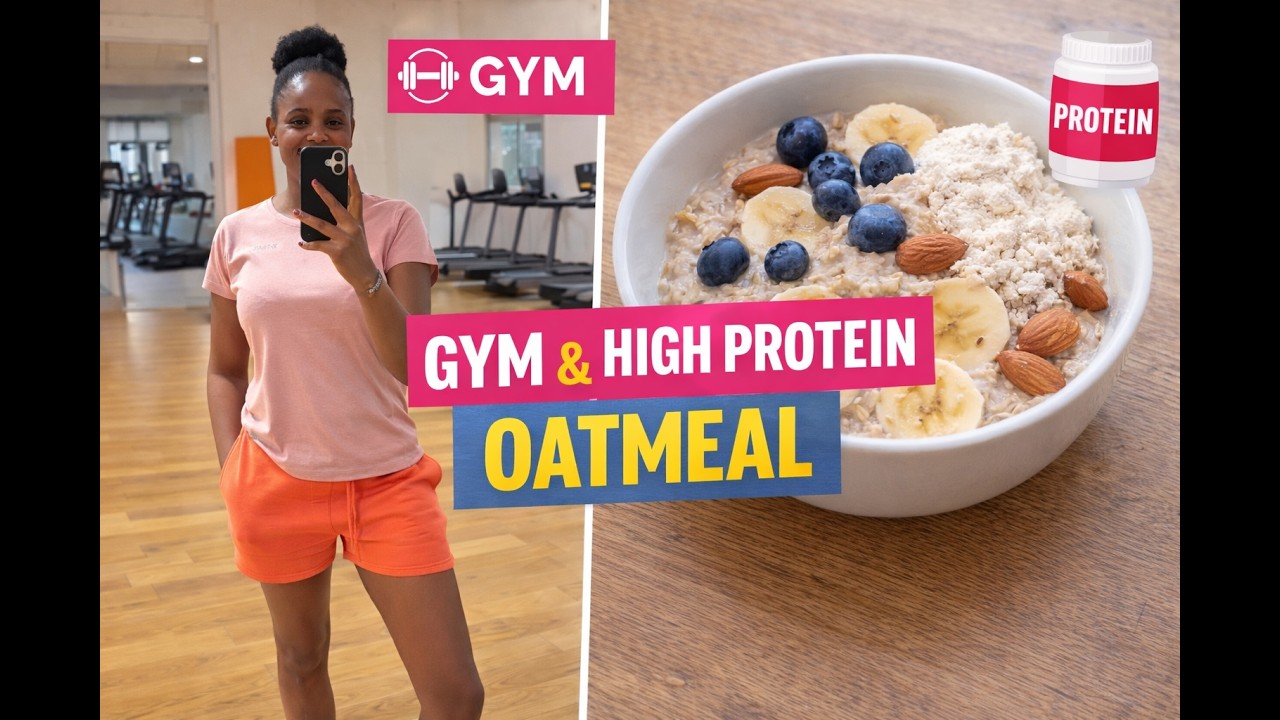 FITNESS ROUTINE AND HIGH PROTEIN BREAKFAST