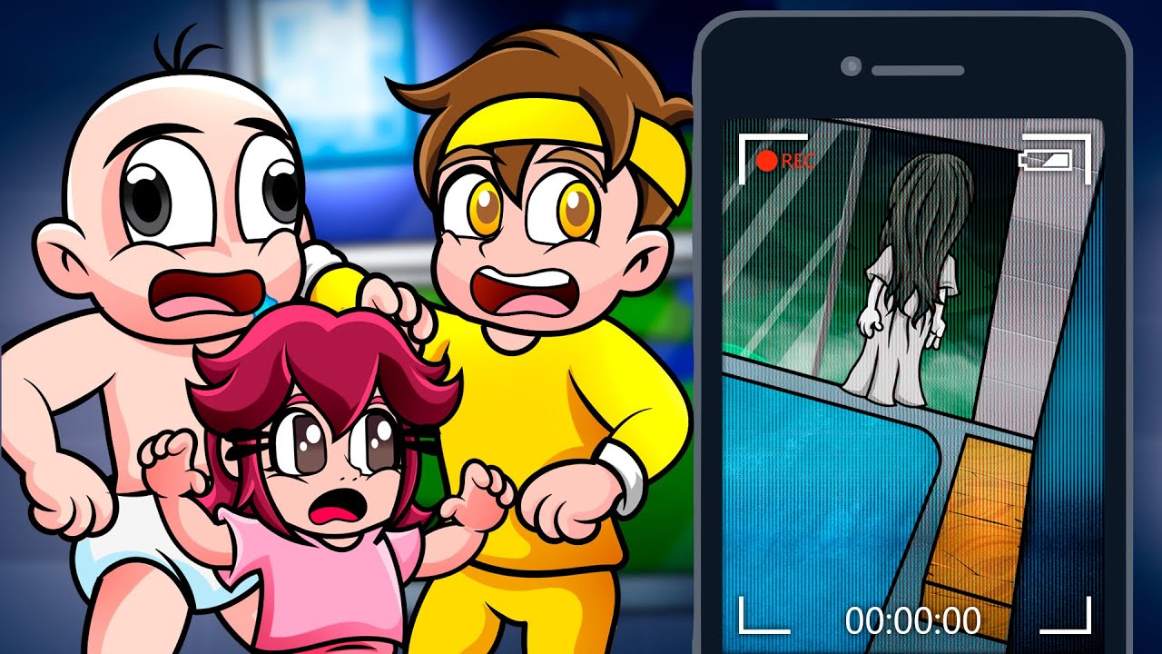 Grabamos un FANTASMA en Nuestra NUEVA Casa... 😱 👀 BEBÉ NOOB en MINECRAFT