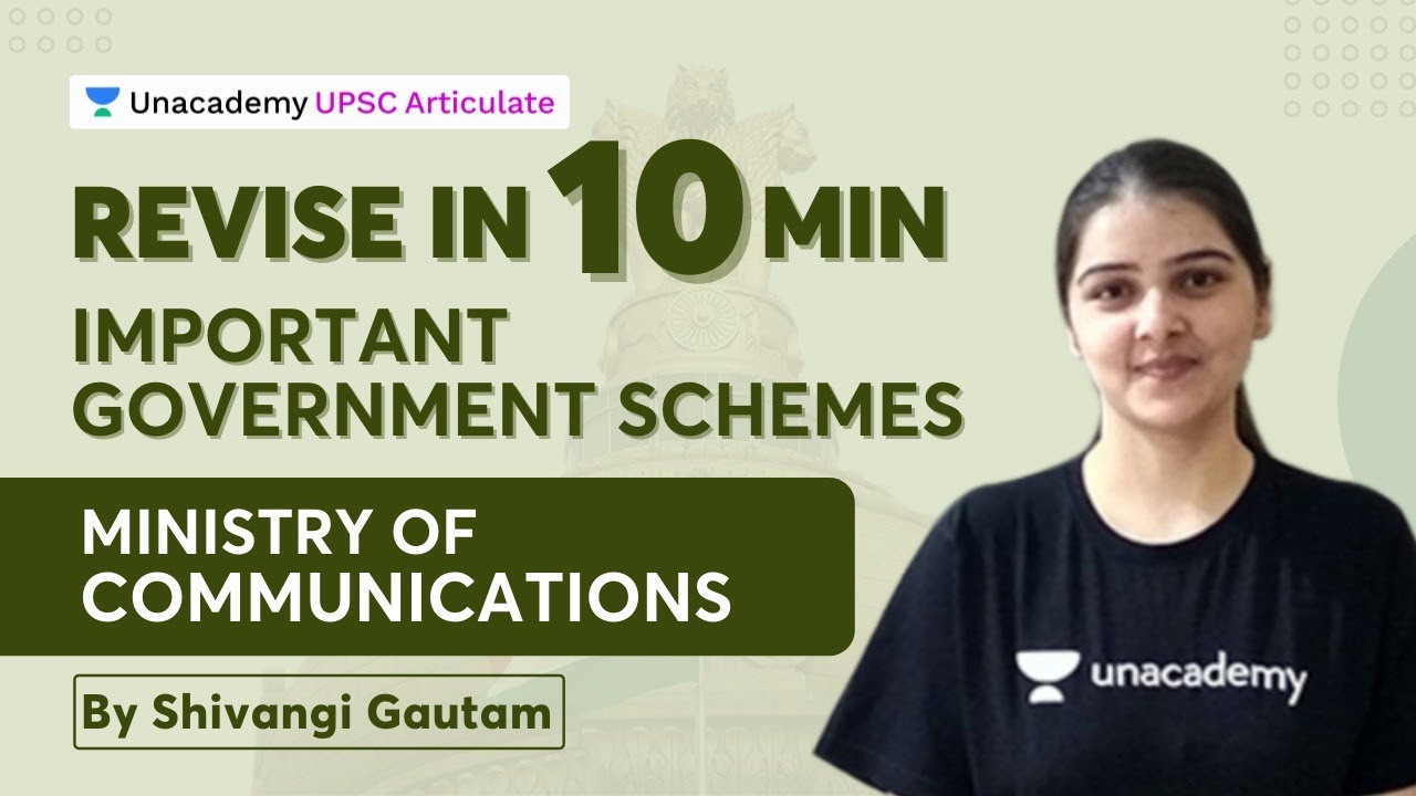 Important Government Schemes - Ministry of Communications - By Shivangi Gautam - UPSC CSE Prelims