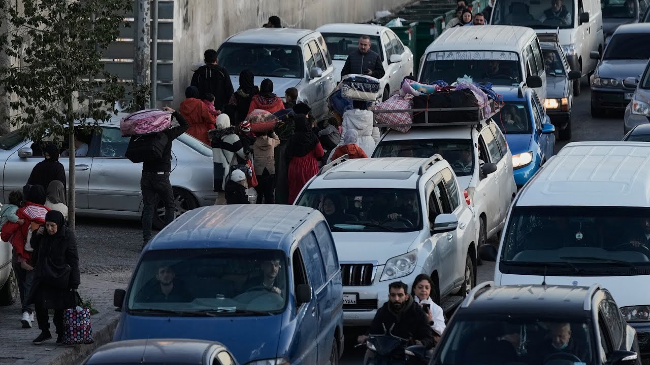 Thousands flee southern Beirut amid evacuation orders from Israel
