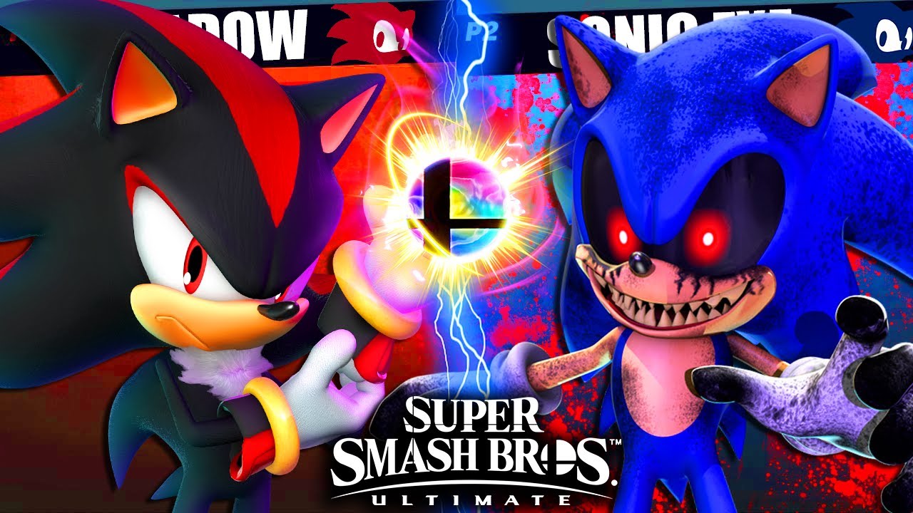 SONIC.EXE VS SHADOW!! - Sonic.EXE & Shadow Play Super Smash Bros Ultimate!