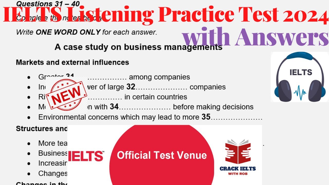 IELTS Listening Practice Test 2024 with Answers | 24.04.2024