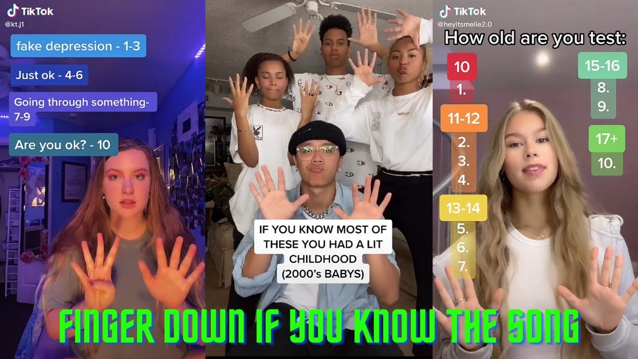 Put Your Finger Down If You Know These Songs TikTok Music Challenge 🎶