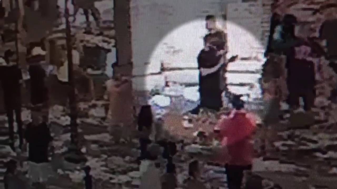 Surveillance footage shows Toomer's Oak being set on fire