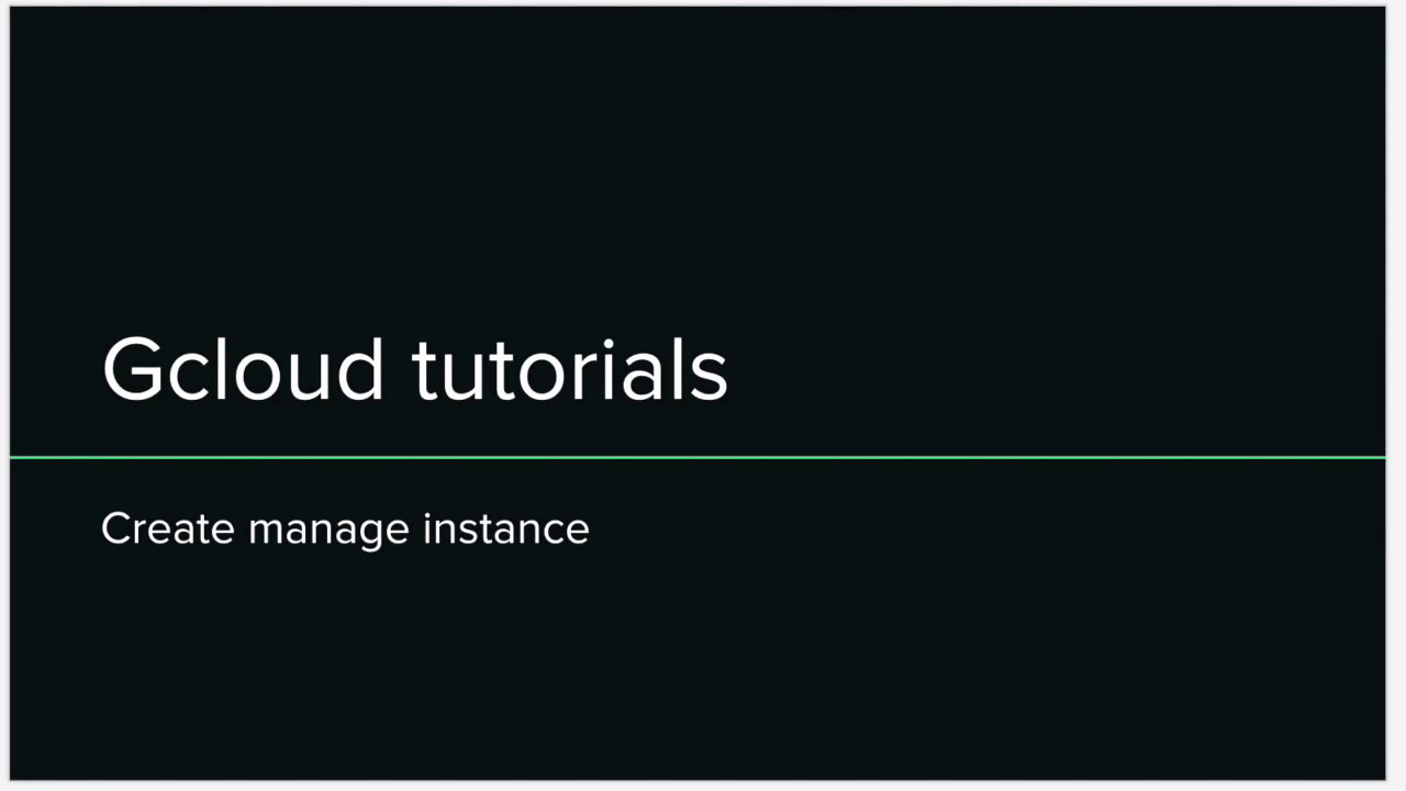 Create Machine in google cloud using command line