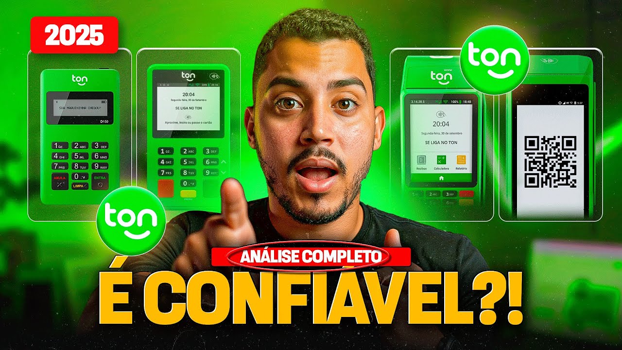 MÁQUINA de CARTÃO TON é CONFIÁVEL em 2025? ANÁLISE na PRÁTICA!