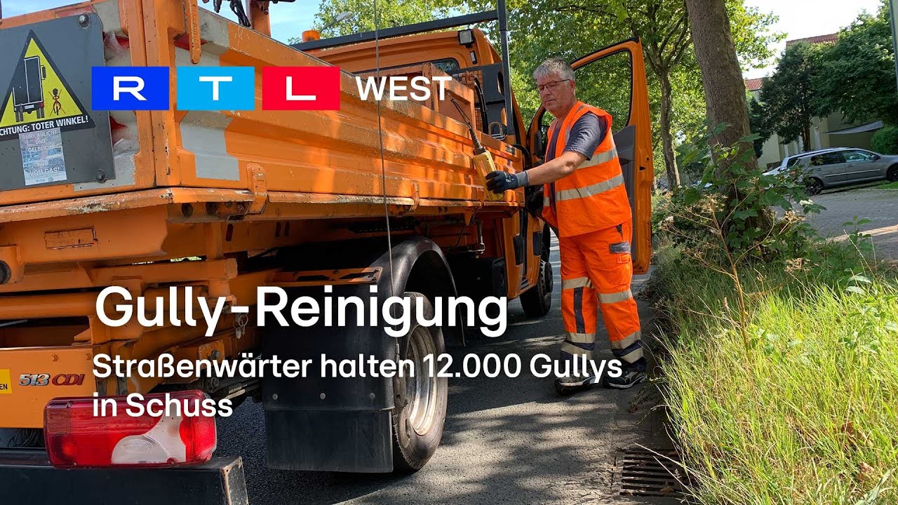 Gully-Reinigung - so halten Straßenwärter 12.000 Stück in Schuss | RTL WEST, 20.09.2024