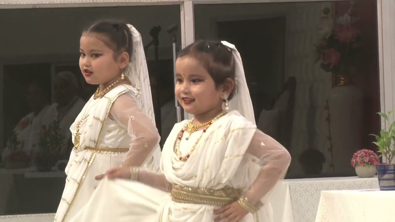 Swagat Dance by Kumari Navya & Kumari Nishta @ Om Shanti Retreat Centre, Delhi-NCR 29-03-2024