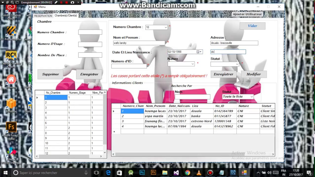Logiciel de Gestion d'hebergement Hotel/Motel et Auberge... facture