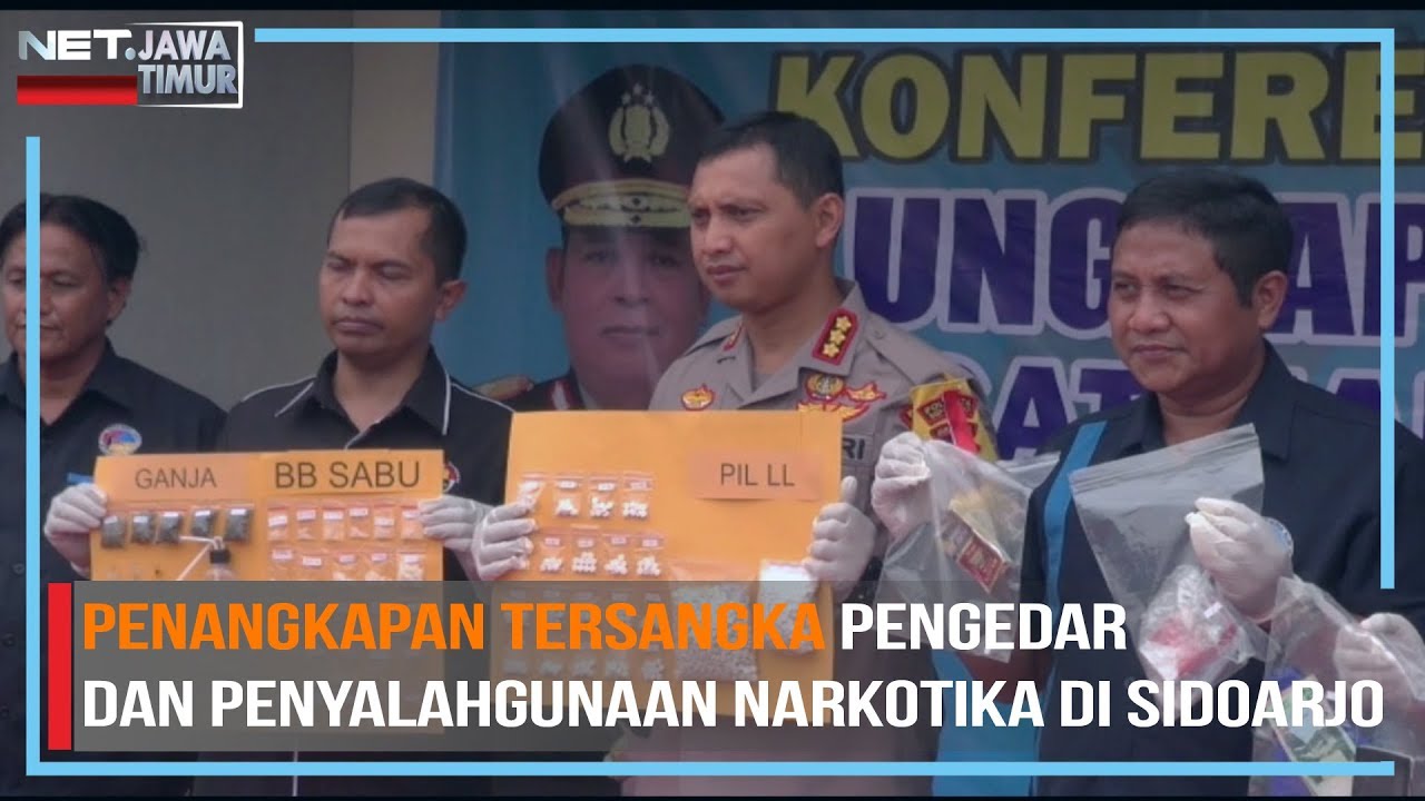 Suami Istri Di Sidoarjo Edarkan Narkoba  Ditangkap Polisi - NET. JATIM