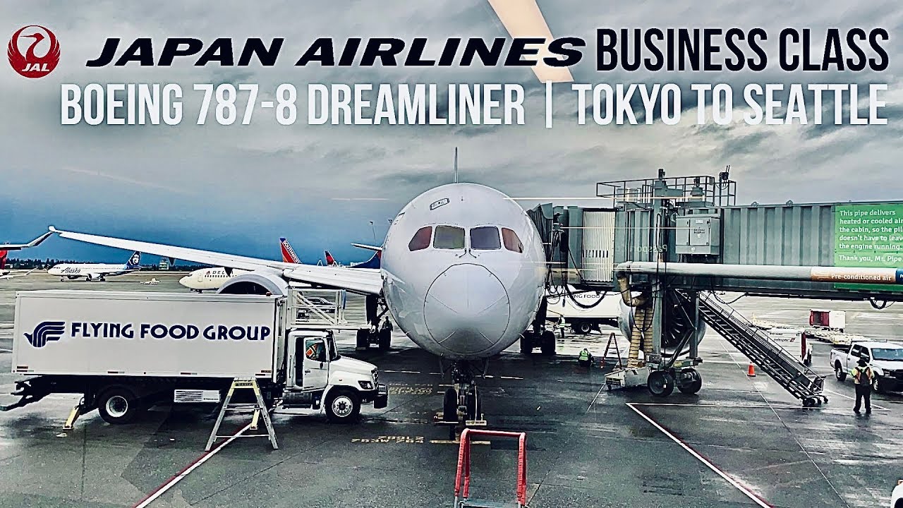 Японские авиалинии, бизнес-класс, Boeing 787 Dreamliner, рейс NRT-SEA