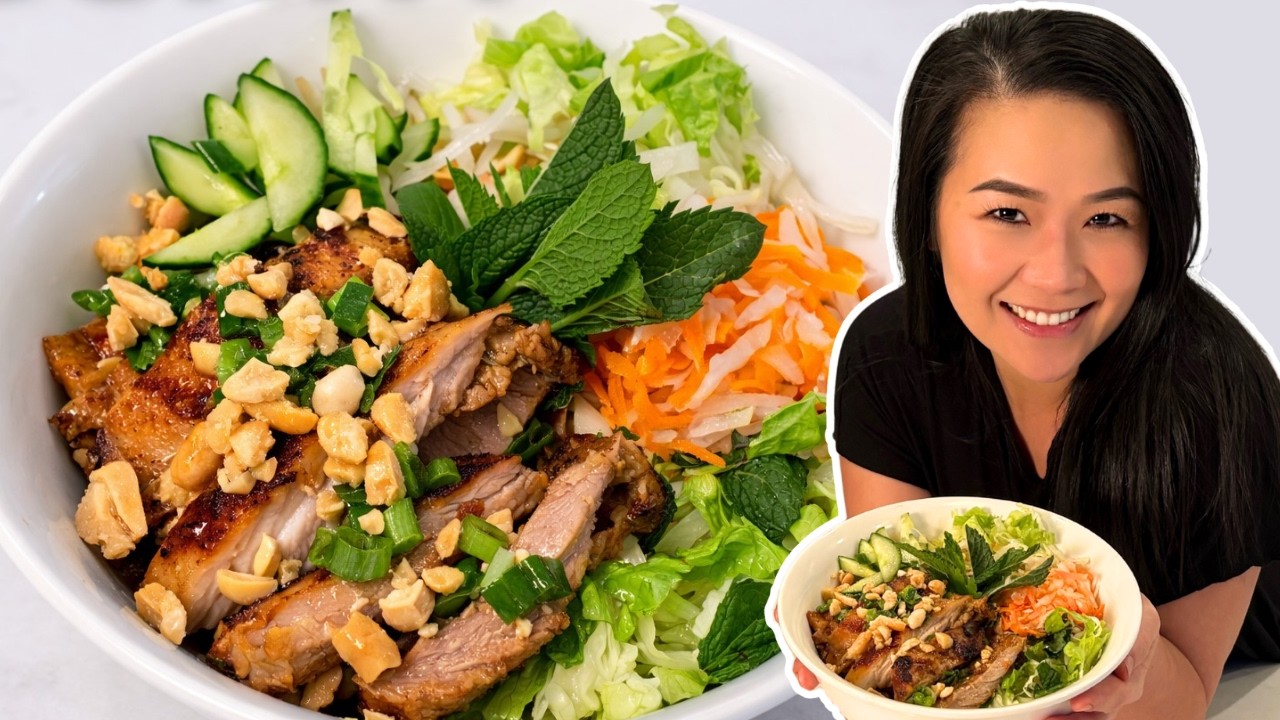 Vietnamese Lemongrass Grilled Chicken (Bún Gà Nướng) — Easy & Filled With Flavor