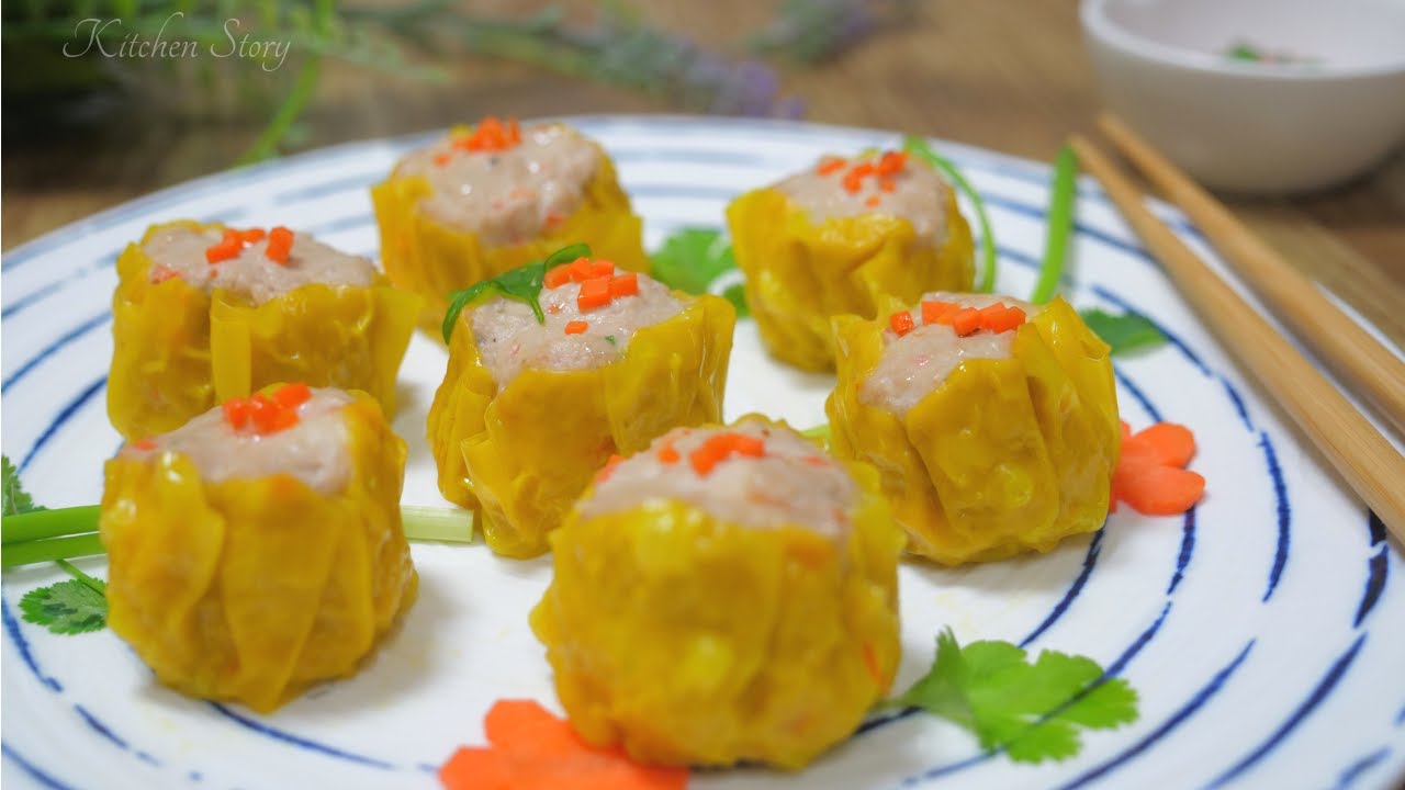 ស៊ីវម៉ៃ [ឌីមសាំ] [Siu mai] Shrimp & Pork Dumpling [Kitchen Story]