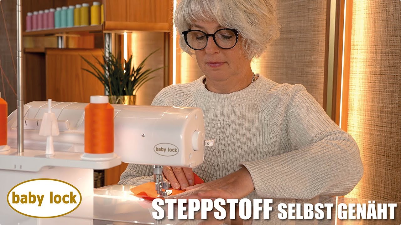 baby lock Tutorial | Steppstoff mit Covern&auml;hten selbst gen&auml;ht