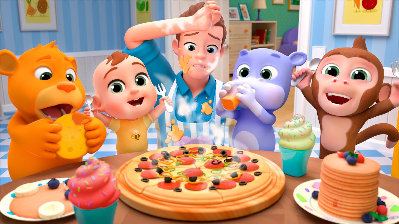 Breakfast Song | Cook with Daddy! + More Newborn Nursery Rhymes & Kids Songs