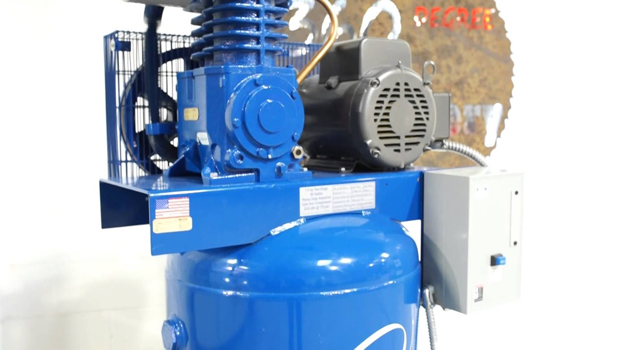 2009 QUINCY 7.5-HP 80-Gallon Two-Stage QT Pro Air Compressor (230V 1-Phase)