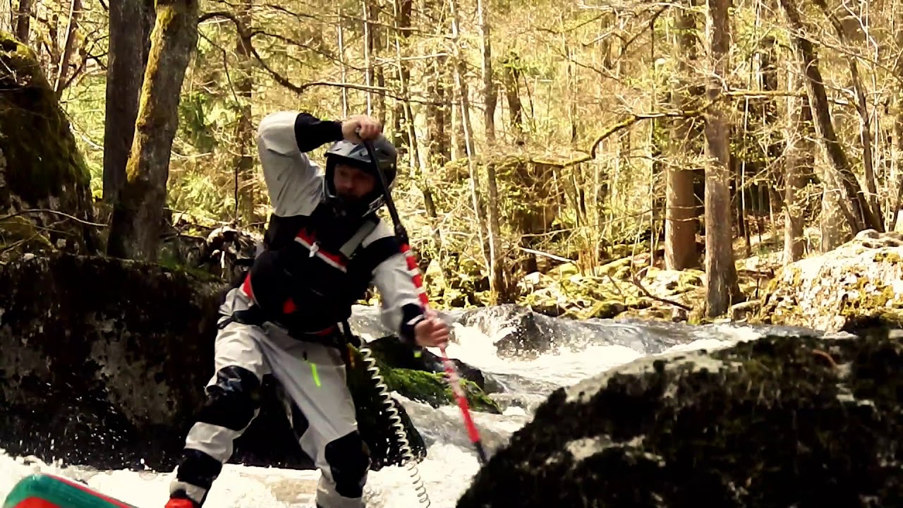 Whitewater SUP on the river Ilz a.k.a The Black Pearl