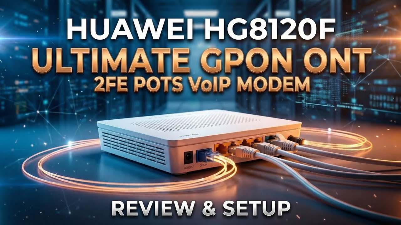 Huawei EchoLife HG8120F |  How To Set up Huawei GPON ONT | Huawei XPON ONU