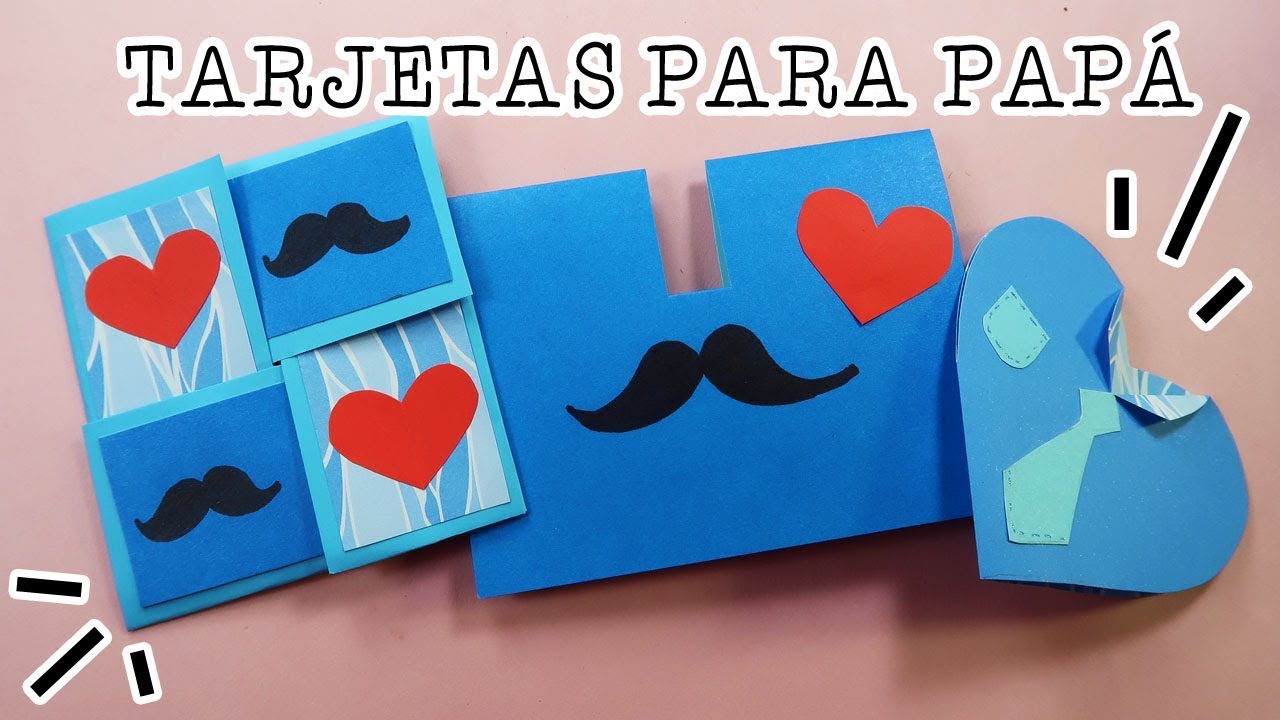 Tarjetas Super fáciles para PAPÁ!!! - DIY - Easy Father's Day Cards