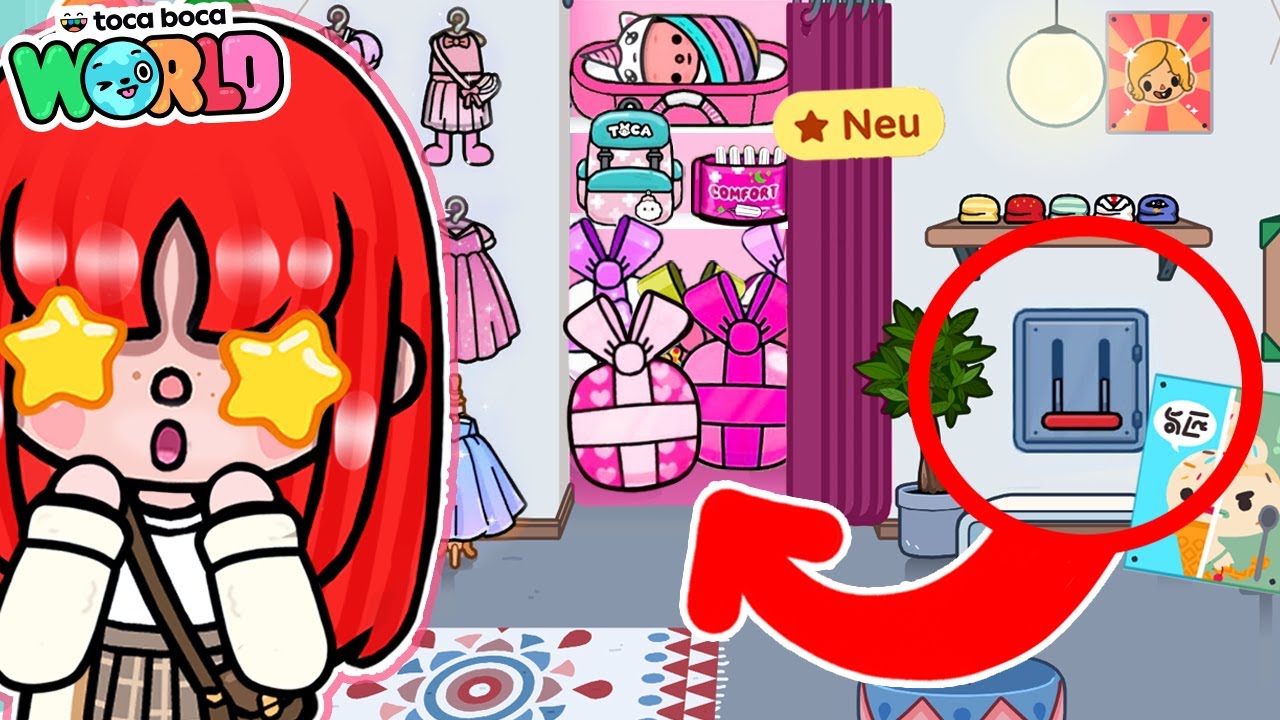 GEHEIME RÄUME IN TOCA BOCA, DIE DU NICHT KENNST! LIFE HACKS RÄUME FÜR CRUMPETS & ZUM VERSTECKEN