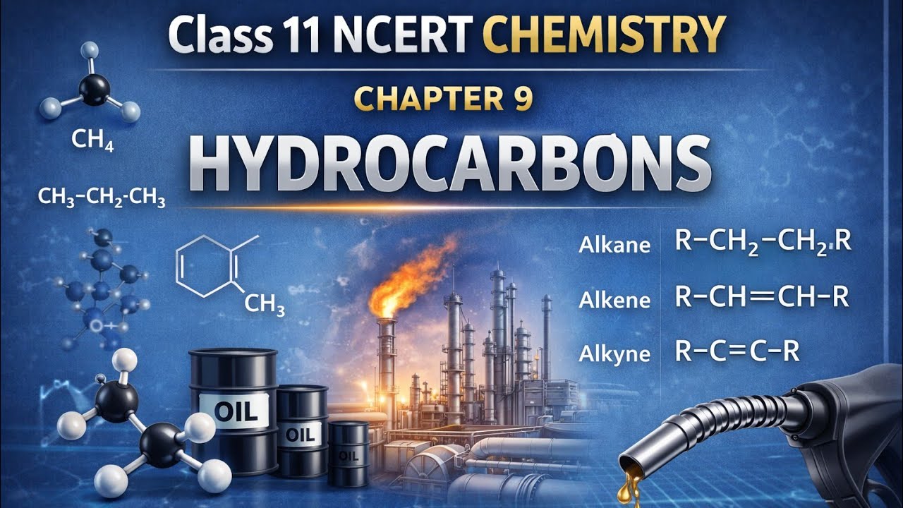 Hydrocarbons 🔥 | Class 11 NCERT Chemistry Chapter 9
