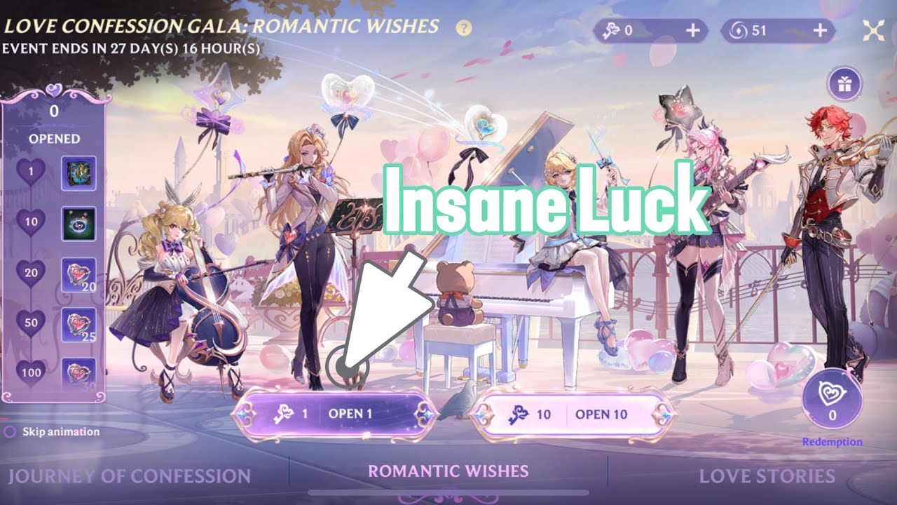 Trying to get all Love Confesion skins in the new gacha event wild rift plus petals seraphine