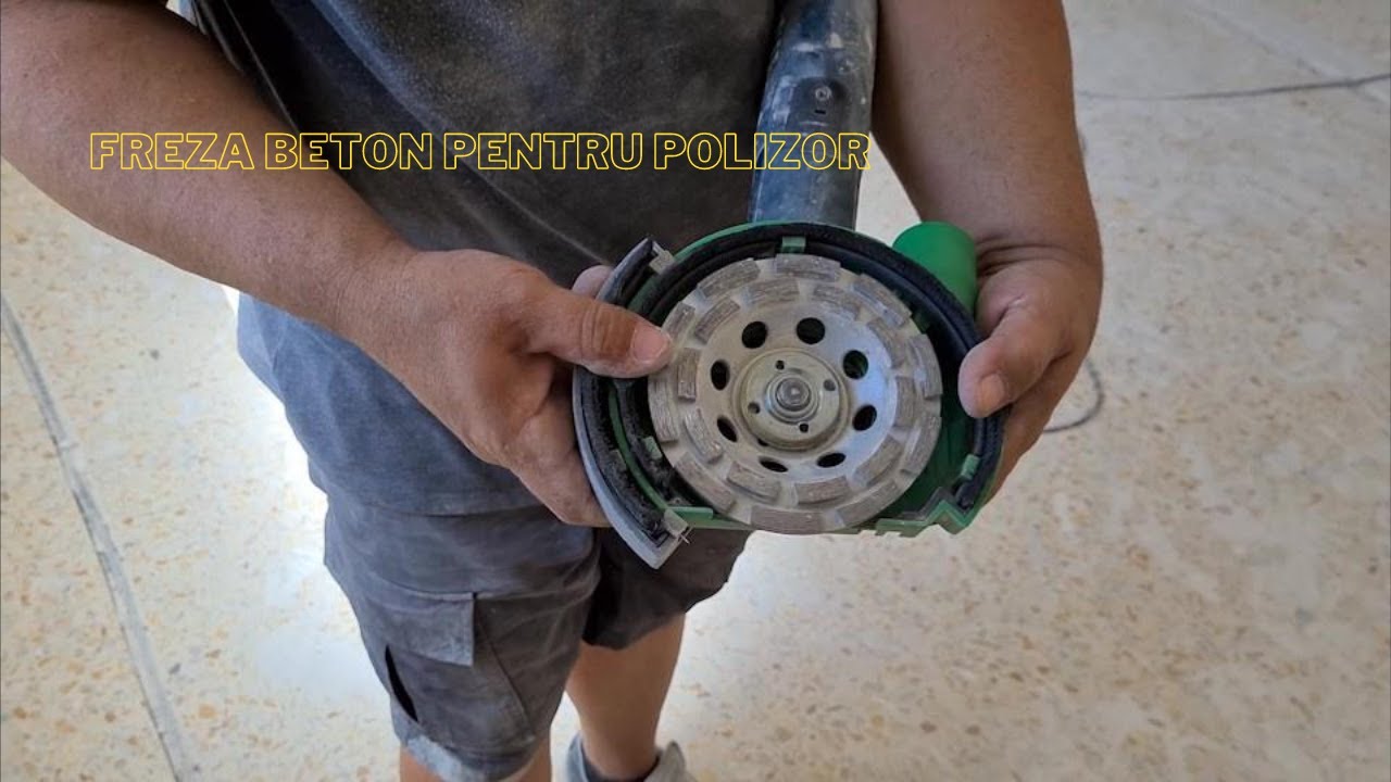 Freza universala pentru diferite polizoare unghiulare. Frezare beton si materiale dure.