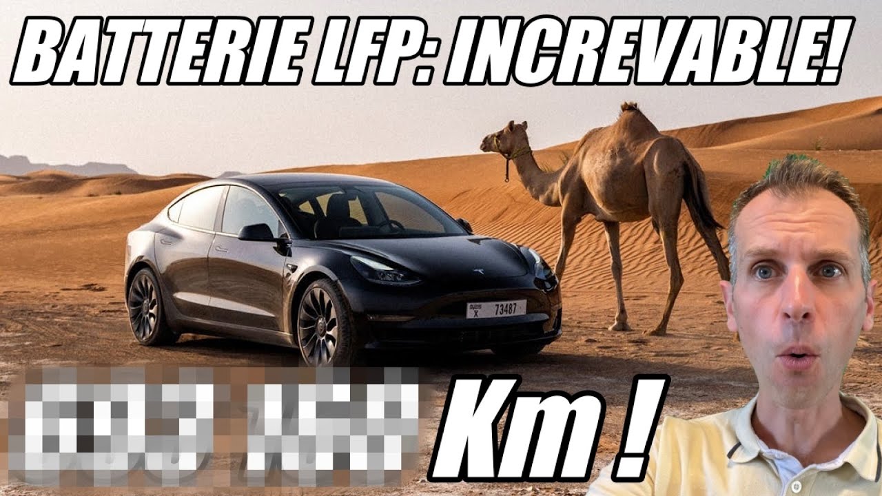 🔋 DUREE DE VIE D'UNE BATTERIE LFP TESLA: INCREVABLE ? 🔋