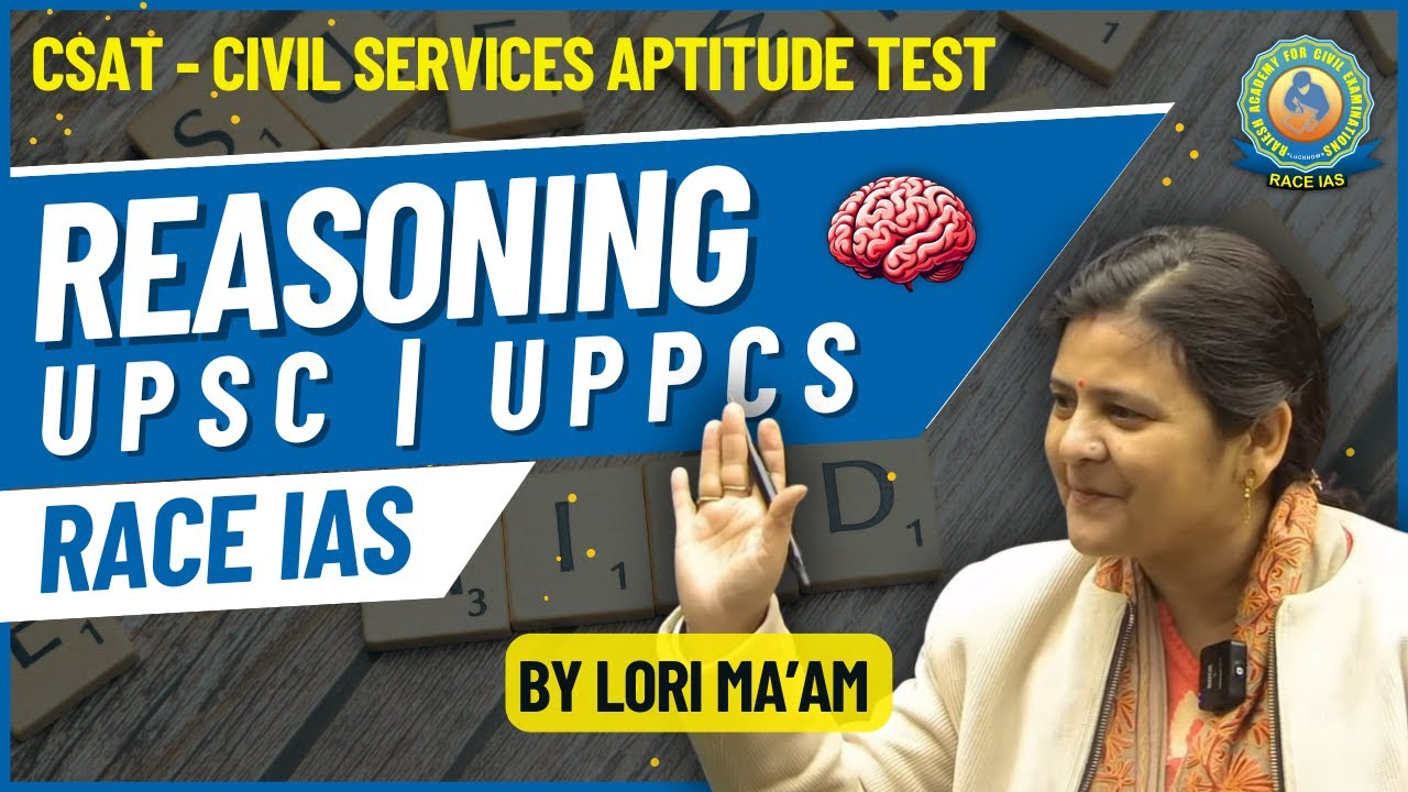 CSAT Reasoning for UPSC, UPPCS & Other Exams Lec - 2| Coding - Decoding | Reasoning by Lori Ma'am