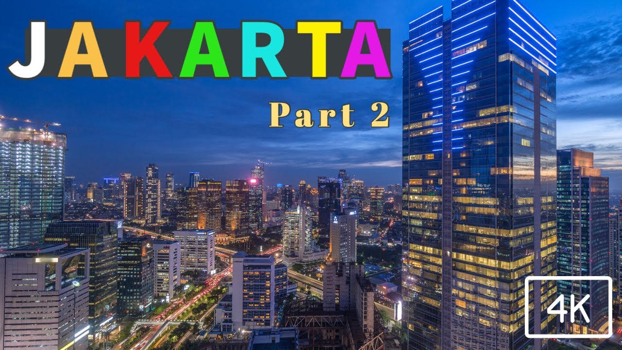 Amazing views of Jakarta, the capital of Indonesia  4k