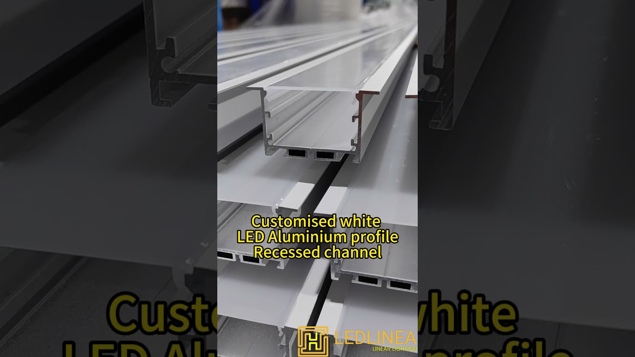 LEDLINEA customized white Recessed Aluminum LED Channels.
