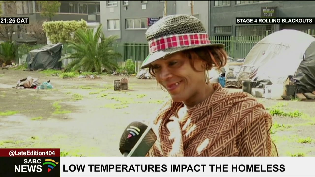 Low temperatures impact homeless in Cape Town