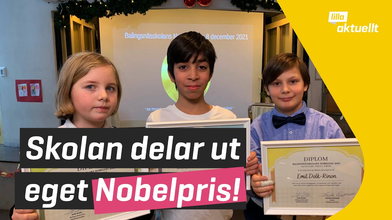 Här delar de ut eget Nobel-pris | Lilla Aktuellt