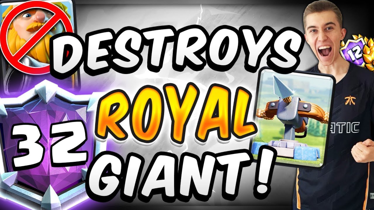#32 IN THE WORLD DESTROYS ROYAL GIANT w/ 2.9 XBOW DECK! — Clash Royale