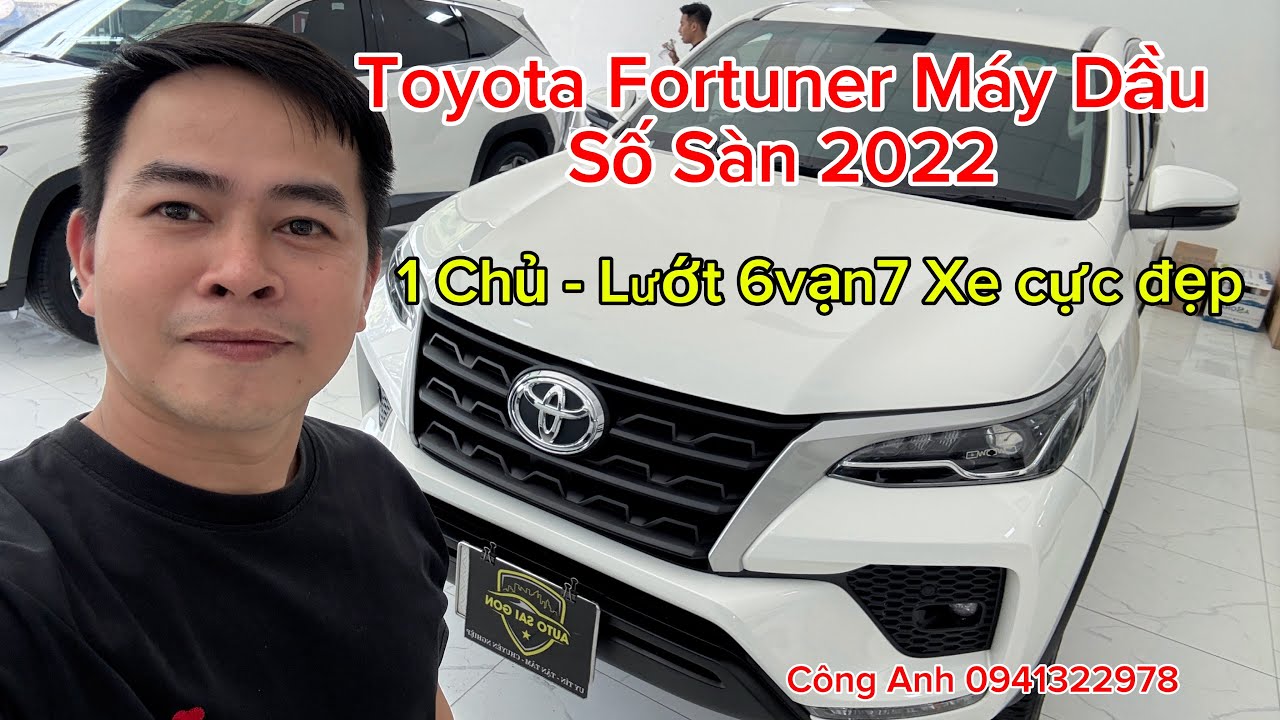 👉 Toyota Fortuner Máy Dầu Số Sàn 2022 | 1 Chủ | Odo 6 Vạn 7 | Giá 859 Triệu #Fotunermaydau