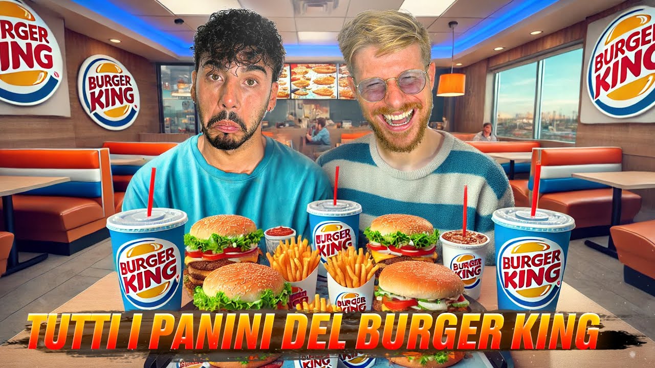 PROVIAMO TUTTI I PANINI ESISTENTI DEL MENÙ DEL BURGER KING - OGGI SIAMO DAVVERO ESTASIATI DA TUTTO!