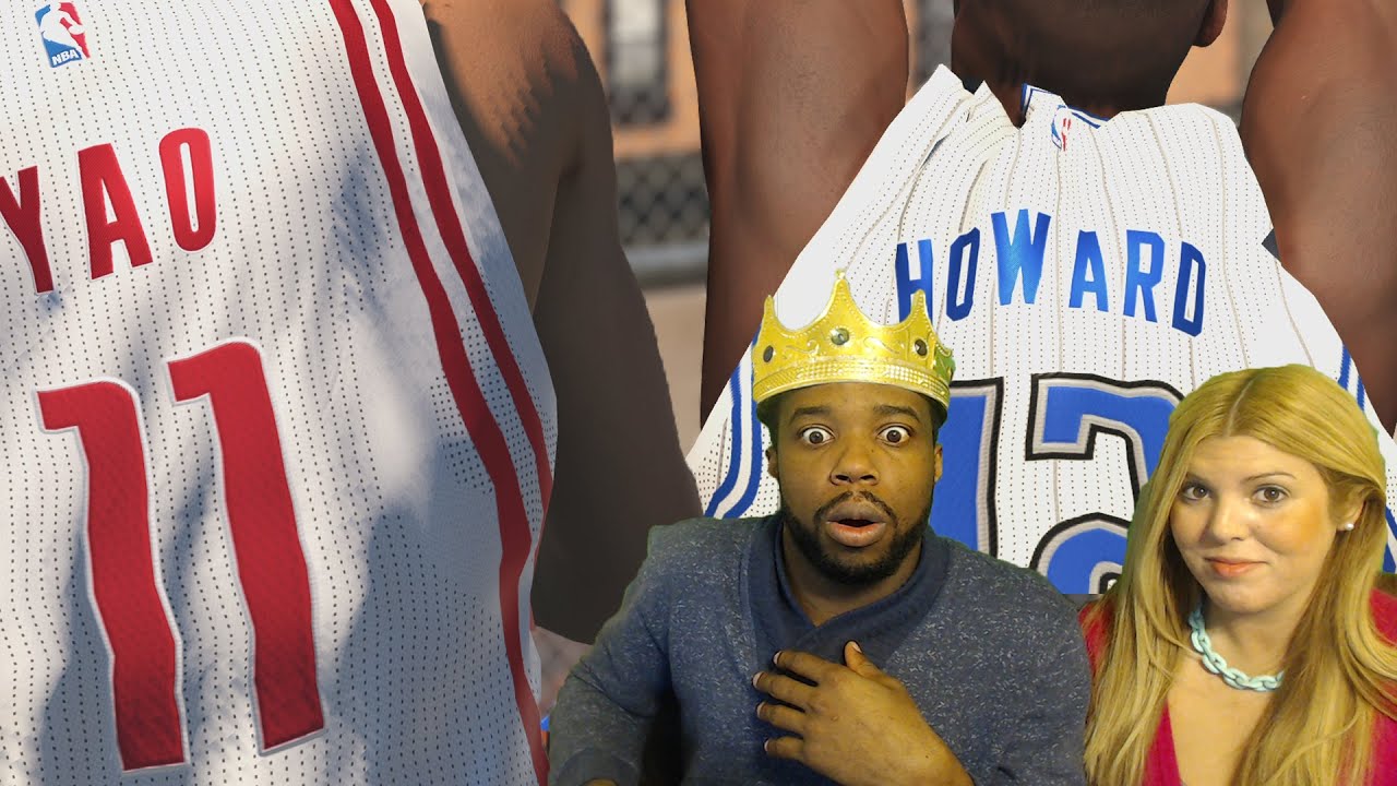 NBA 2k15- Throwback Yao Ming Vs Dwight Howard! Girlfriend Vs Boyfriend Funny Gameplay!