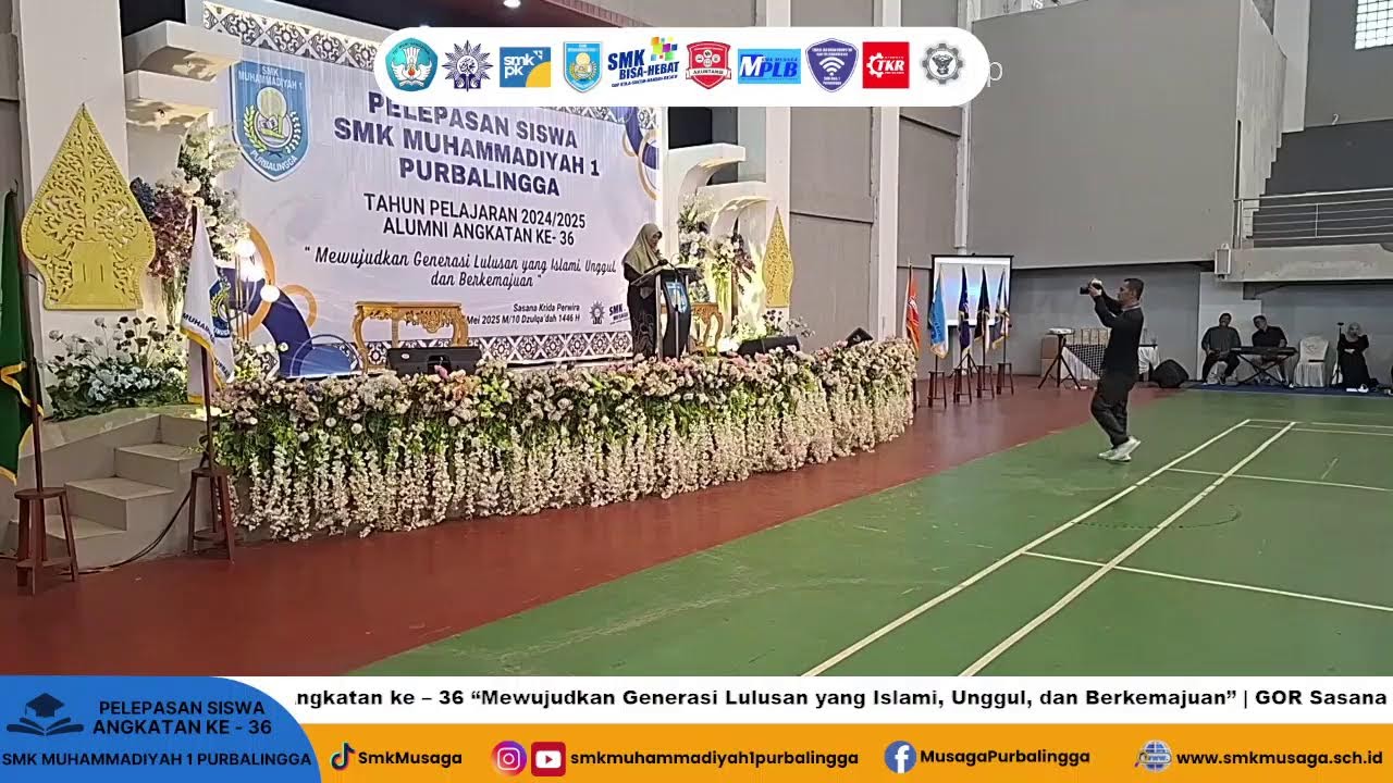 PELEPASAN SISWA SMK MUHAMMADIYAH 1 PURBALINGGA TAHUN PELAJARAN 2024/2025 ALUMNI ANGKATAN KE-36