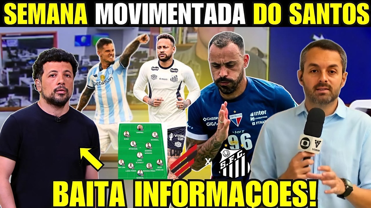 MOVIMENTAÇÕES FORTES NO SANTOS! REFORÇOS PINTANDO E TUDO SOBRE ATHLETICO PR VS SANTOS